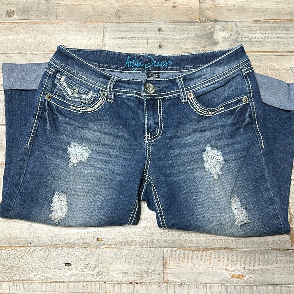 Ariya Capris size 7/8, blue